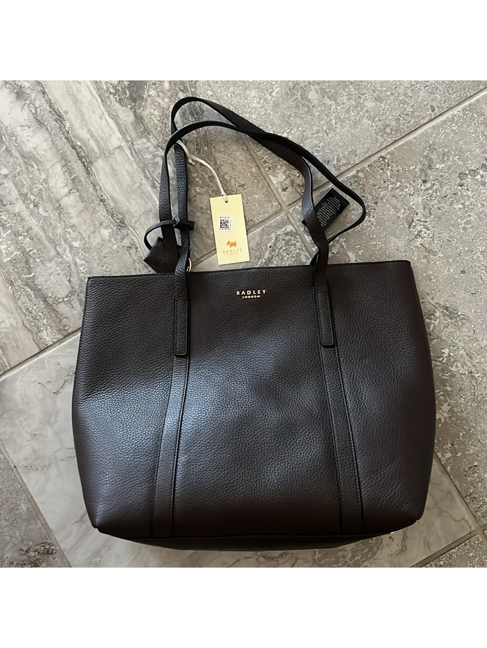 Radley London Museum Street Large Open-Top Tote In Dark Brown, Nwt — image 7 of 8